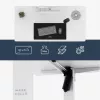 Escritorio mark adler Leader 7.3 Blanco — estación de trabajo ergonómica de altura ajustable