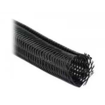 Funda trenzada DeLOCK 19046 10 m x 19 mm negro