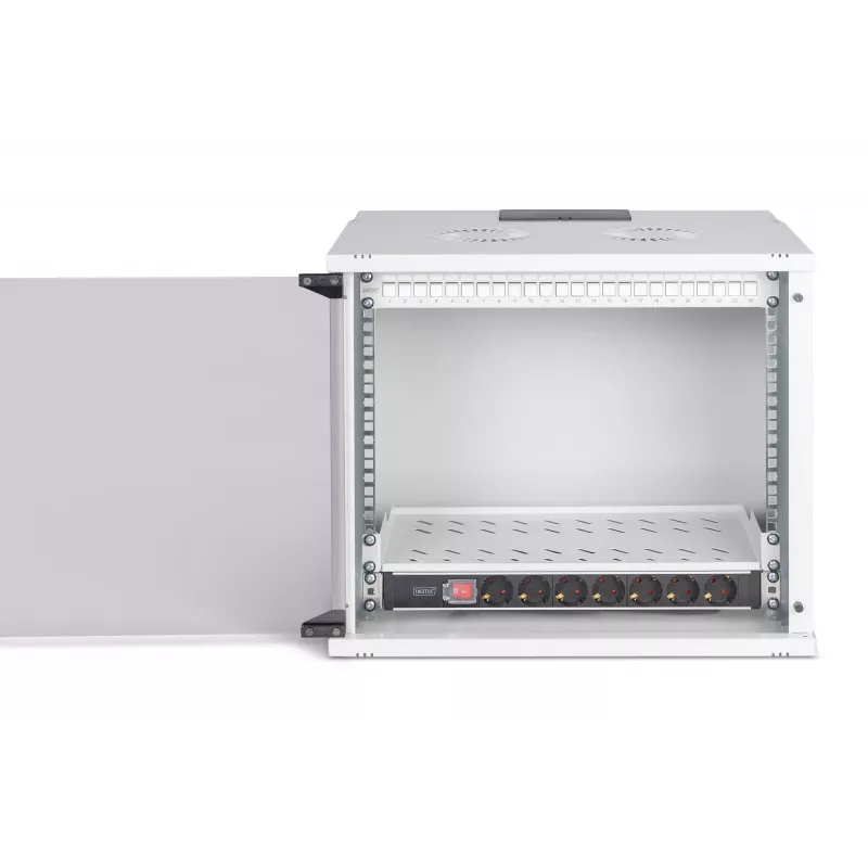 DIGITUS SOHO Pro DN-49204-SET kit de red de pared 19" 9U con accesorios, 540 x 400 mm, gris