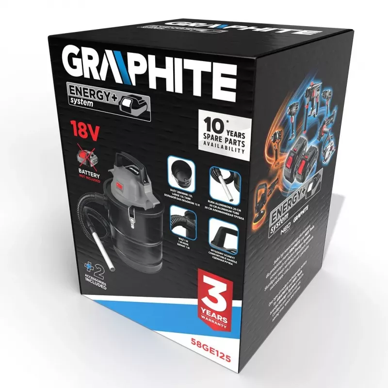 Aspirador de cenizas Graphite 58GE125