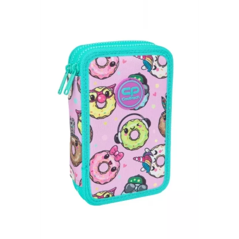 Estuche Coolpack Jumper 2 – diseño de doble piso, cremallera, superficie de tela