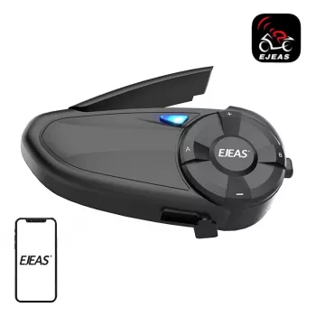Intercomunicador para moto EJEAS Q7 auricular Bluetooth para casco de gran alcance y comunicación manos libres