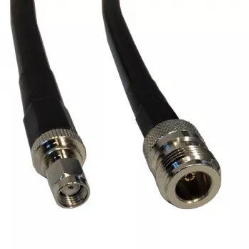 Cable LMR-400, 10 m, N hembra a RP-SMA macho