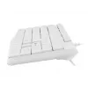 Teclado completo con cable NATEC NAUTILUS NKL-1951, 105 teclas, US International QWERTY, blanco, USB, 1,8 m