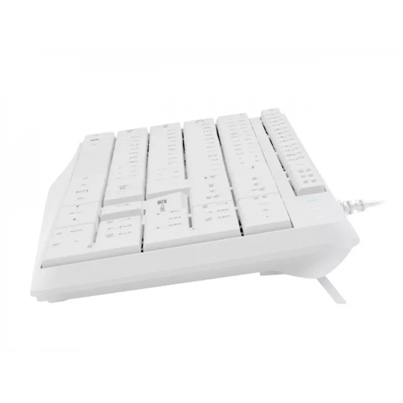 Teclado completo con cable NATEC NAUTILUS NKL-1951, 105 teclas, US International QWERTY, blanco, USB, 1,8 m