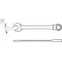 Llave de estrella Gedore 2297094 profundidad 55 mm altura 35 mm peso 63 g