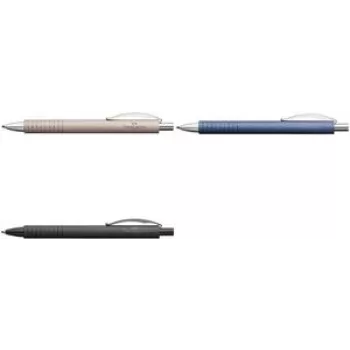 Bolígrafo retráctil Faber-Castell Essentio — carcasa de aluminio, tinta negra