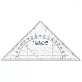 Escuadra Staedtler Mars 568 38, 16 cm, irrompible