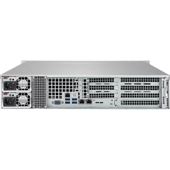 Supermicro - SuperChassis CSE-213BAC8-R1K23WB, rack, servidor, negro, HDD, red, alimentación, estado, 1200 W, 3x 80 mm - 2U 16x 2,5 SAS3 1200W SATA