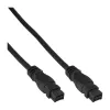 Cable FireWire 800 InLine 39902 1,8 m conector/conector negro