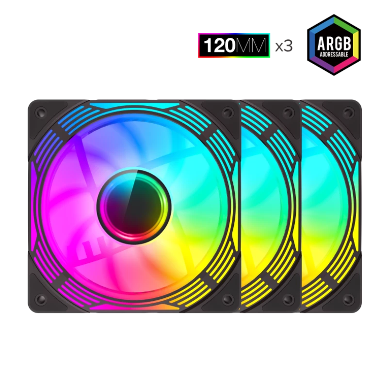 Gamemax | Ventilador de caja | KF300R BK | Negro