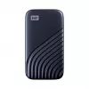 WD My Passport SSD WDBAGF0020BBL - SSD - cifrada - 2 TB - externa (portátil) - USB 3.2 Gen 2 (conector USB-C) - AES de 256 bits - azul medianoche
