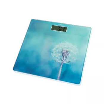 Báscula de baño electrónica ETA 178090040 — báscula de baño electrónica, máx. 180 kg, precisión 100 g, cuadrada azul