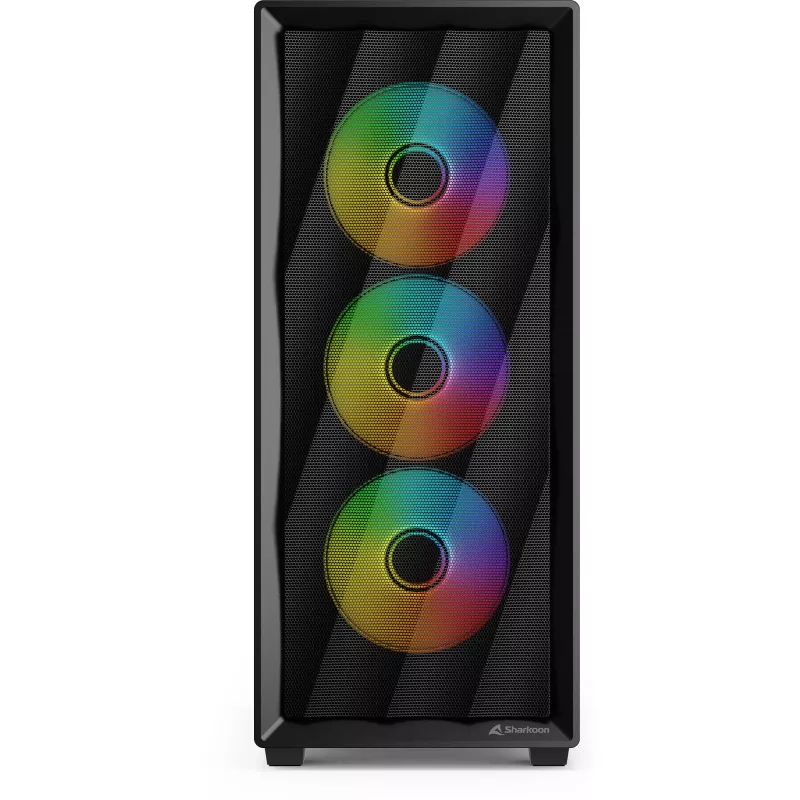 Caja de ordenador Sharkoon VK4 ARGB ATX negra
