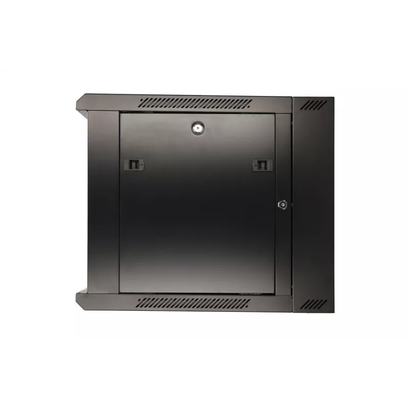 Caja rack Extralink 6U 600x600 AZH negra montaje en pared, abatible