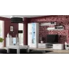 Aparador Cama 120 cm SOHO S7 blanco/blanco brillante