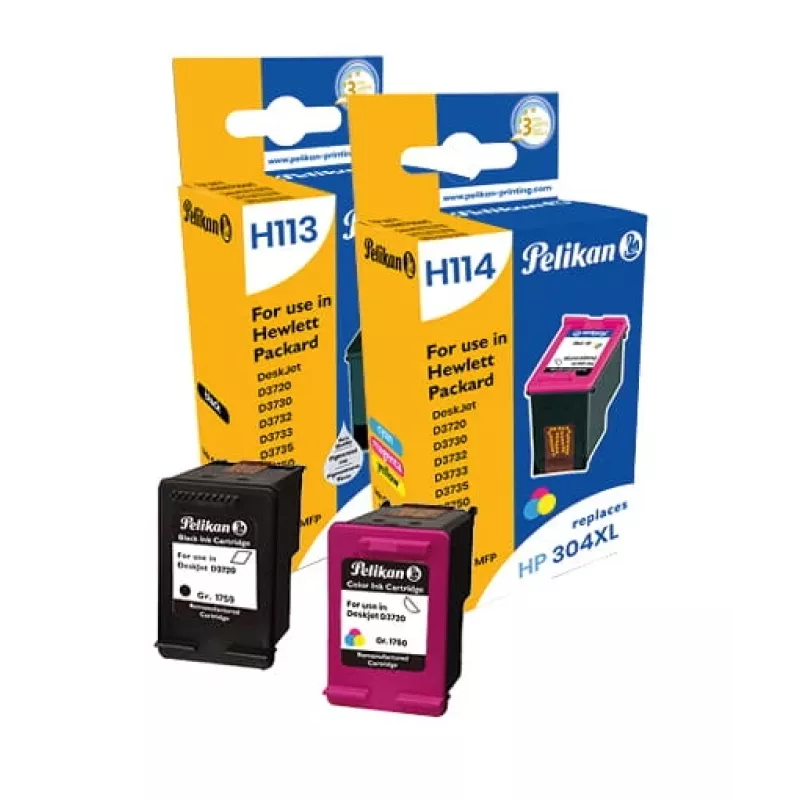 Pelikan 4950930 - Compatible - Negro - Cian - Magenta - Amarillo - HP - Pack doble - HP Deskjet 2600 HP Deskjet 2620 HP Deskjet 2622 HP Deskjet 2630 HP
