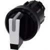 Interruptor giratorio Siemens aro frontal plástico negro, blanco 2 x 45° SIRIUS ACT 3SU1002-2BL60-0AA0 1 ud. (3SU1002-2BL60-0AA0)
