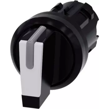 Interruptor giratorio Siemens aro frontal plástico negro, blanco 2 x 45° SIRIUS ACT 3SU1002-2BL60-0AA0 1 ud. (3SU1002-2BL60-0AA0)