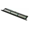 Patch panel Extralink CAT6 UTP 0.5U 24 puertos