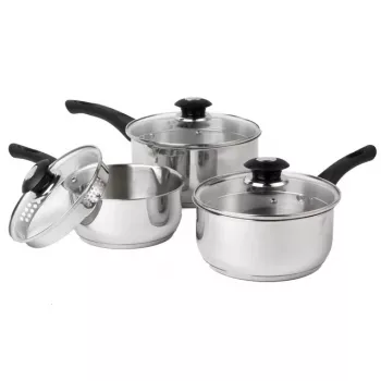Juego de baterías de cocina Russell Hobbs RH00542EU7 — 3 piezas antiadherentes, aptas para lavavajillas