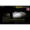 Linterna de mano Nitecore TIKI LE — 300 lm, recargable por USB, policarbonato, IP66, resistente a impactos, 10,5 g, 55 mm, negra