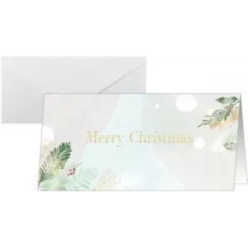 Tarjetas de felicitación sigel DS199 diseño Watercolor, formato DIN largo, pack para Navidad