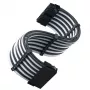 Cable de extensión ATX SILVERSTONE SST-PP07E-MBBW 30 cm negro/blanco