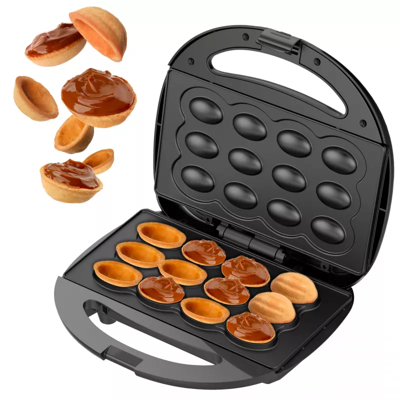 Adler AD 3071 máquina para galletas de nueces, 750 W, 12 piezas, negra
