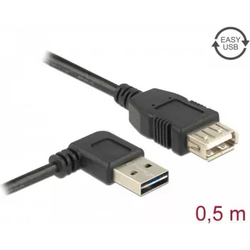 Cable USB DeLOCK 85177 USB 2.0 0,5 m negro