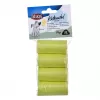 Bolsas de excrementos Trixie Lemon Scented M — 20 unidades por rollo, 4 rollos (80 bolsas), plástico amarillo