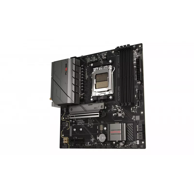 Placa base Sapphire PULSE B850M WIFI — AMD B850 micro ATX, socket AM5, DDR5 hasta 7600 MHz, 4 DIMM, 192 GB, Wi‑Fi 6, 2.5GbE