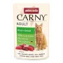 Comida húmeda para gatos Animonda Carny ternera y avestruz 85 g — gatos adultos, sin cereales, bolsita