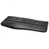 Kensington ProFit Ergo Teclado inalámbrico FR, tamaño completo (100%), con cable e inalámbrico, RF inalámbrico + USB, AZERTY, negro