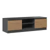 Soporte de TV Top e Shop RTV 120 ANTR/ARTIS — 1200×400×360 mm, parte superior y marco en antracita, tablero de partículas, 2 baldas