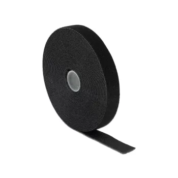 Cierre de velcro DeLOCK 18716 Negro 20 mm 10 m