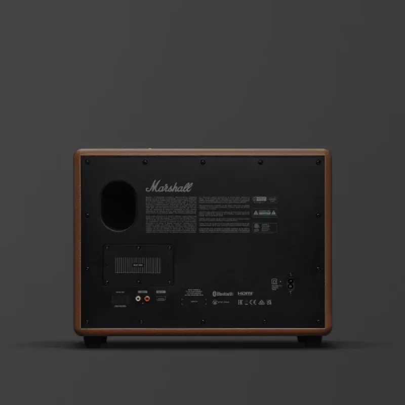 Altavoz inalámbrico MARSHALL Woburn III Marrón — Multiroom, Bluetooth, Wi‑Fi, entradas analógicas