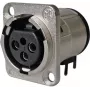 Accesorio de conectividad Neutrik NC3FD-H-0 plateado