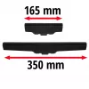 Set de boquillas BRILLIANTO, para limpiacristales negro, 2 uds.: 350mm y 165mm