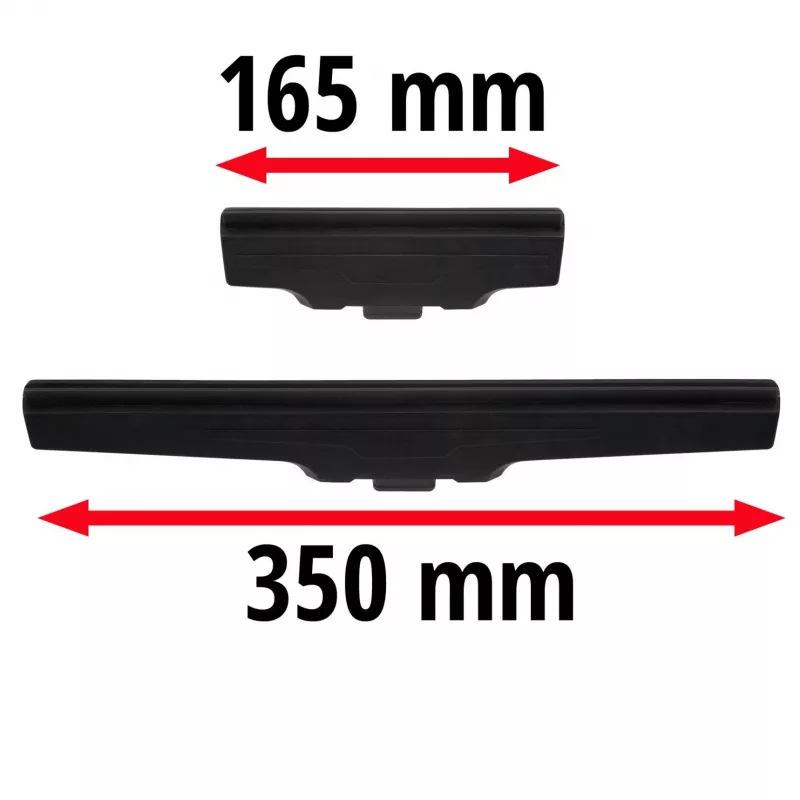 Set de boquillas BRILLIANTO, para limpiacristales negro, 2 uds.: 350mm y 165mm