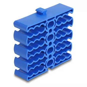 Sujetacables DeLOCK 66325 azul 24 entradas de cable