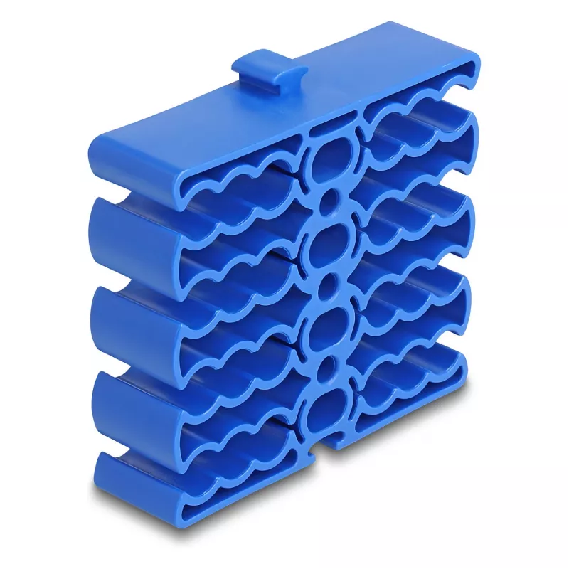 Sujetacables DeLOCK 66325 azul 24 entradas de cable