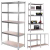 Estantería de almacén GreenBlue GB378 metal galvanizado 5 estantes, acero galvanizado, 900×400 mm, máx. 75 kg por estante