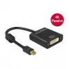 Adaptador de cable de vídeo DeLOCK 62605 Mini DisplayPort a DVI-I 0,2 m