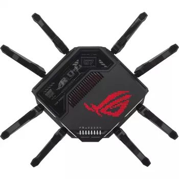 Router inalámbrico ASUS ROG Rapture GT-BE98 10 Gigabit Ethernet Quad-Band (2,4 GHz / 5 GHz-1 / 5 GHz-2 / 6 GHz) Negro