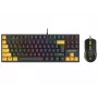 Tracer HORNET 87 Teclado y ratón incluidos gaming USB QWERTY inglés negro, amarillo