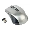 Ratón inalámbrico GEMBIRD MUSW-4B-04-BG — para diestros, óptico 1600 DPI, 4 botones, RF Wireless, negro/gris