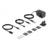 Set transmisor y receptor AV DELOCK 65955 — Extensor HDMI Cat6/Cat6a, hasta 3840×2160, con cable, alimentación Micro-USB-B