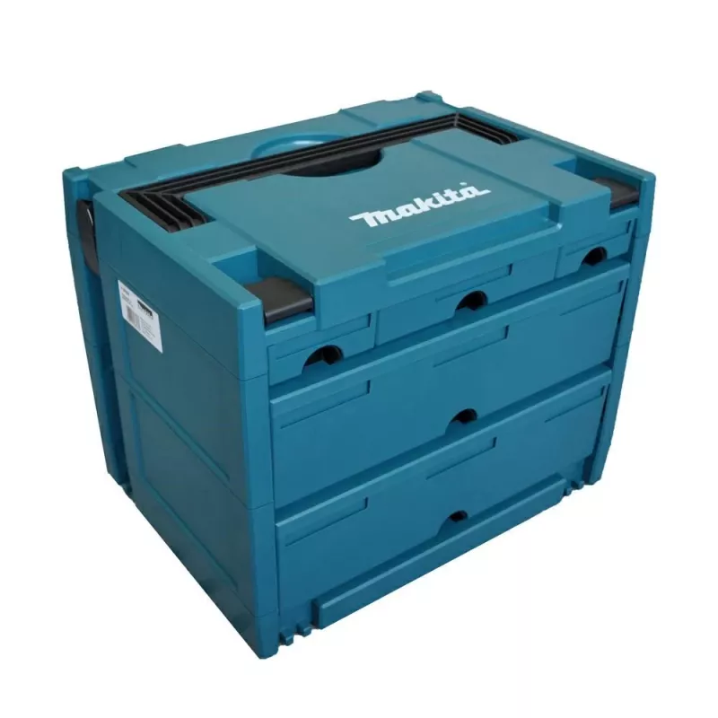 Makita P-84349 MAKSTOR Model 4.5 caja de herramientas, 5 cajones, azul