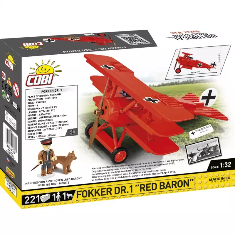 Blocks Fokker DR.1 Red Baron 221 piezas